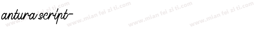 antura script字体转换